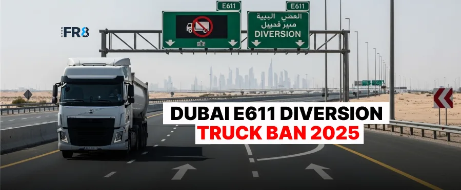 Dubai Emirates Road Truck Ban 2025 in UAE